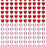 Strass stickers - hartjes