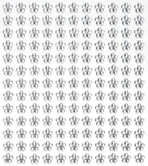 Strass stickers - bloemen - kristal