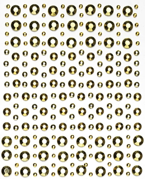 Strass stickers - metallic messing - Afbeelding 1