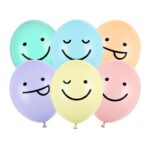 Ballonnen - 30 cm - 6 stuks - smileys