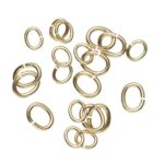 Buigringen ovaal - 20 stuks - goudkleurig