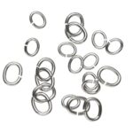 Buigringen ovaal - 20 stuks - zilverkleurig