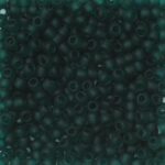 TOHO Round kralen - 11/0 - #7BDF groenblauw mat transparant