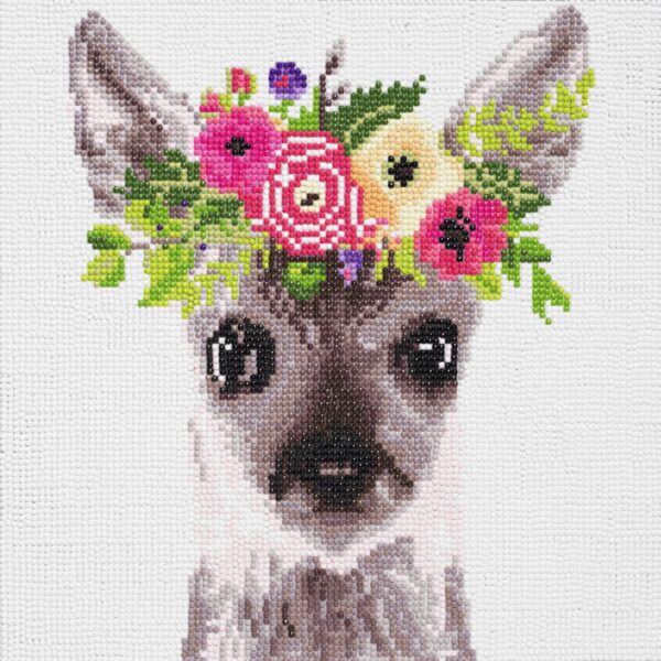 Diamond painting kit - 30x30 cm - rendier - Afbeelding 1