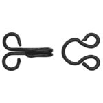 Haak en ogen - 14 paar - zwart