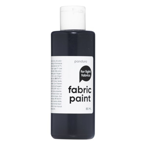Panduro Fabric Paint - lichte stoffen - zwart - Afbeelding 1
