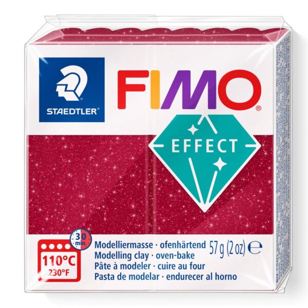 FIMO Soft Effect - 57 gram - galaxy red - Afbeelding 1