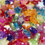 Kralenmix - 100 stuks - iriserende sterren