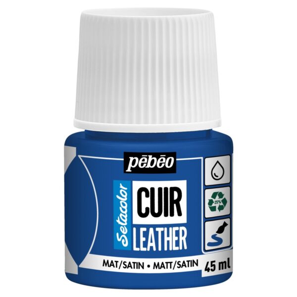 Leerverf - 45 ml - ultramarijn blauw - Afbeelding 1