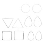 Sieradenframes - 10 stuks - zilverkleurig