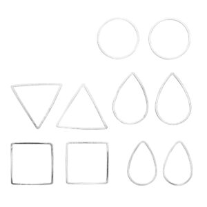 Sieradenframes - 10 stuks - zilverkleurig