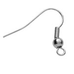 Oorhaakjes - verzilverd - 2 stuks