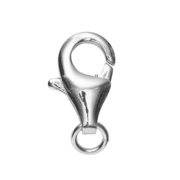 Karabijnsluitingen - verzilverd - 11 mm - Afbeelding 1