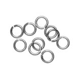Buigringen - verzilverd - 4 mm