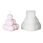 Kaarsen gietmal - siliconen - kogelpiramide