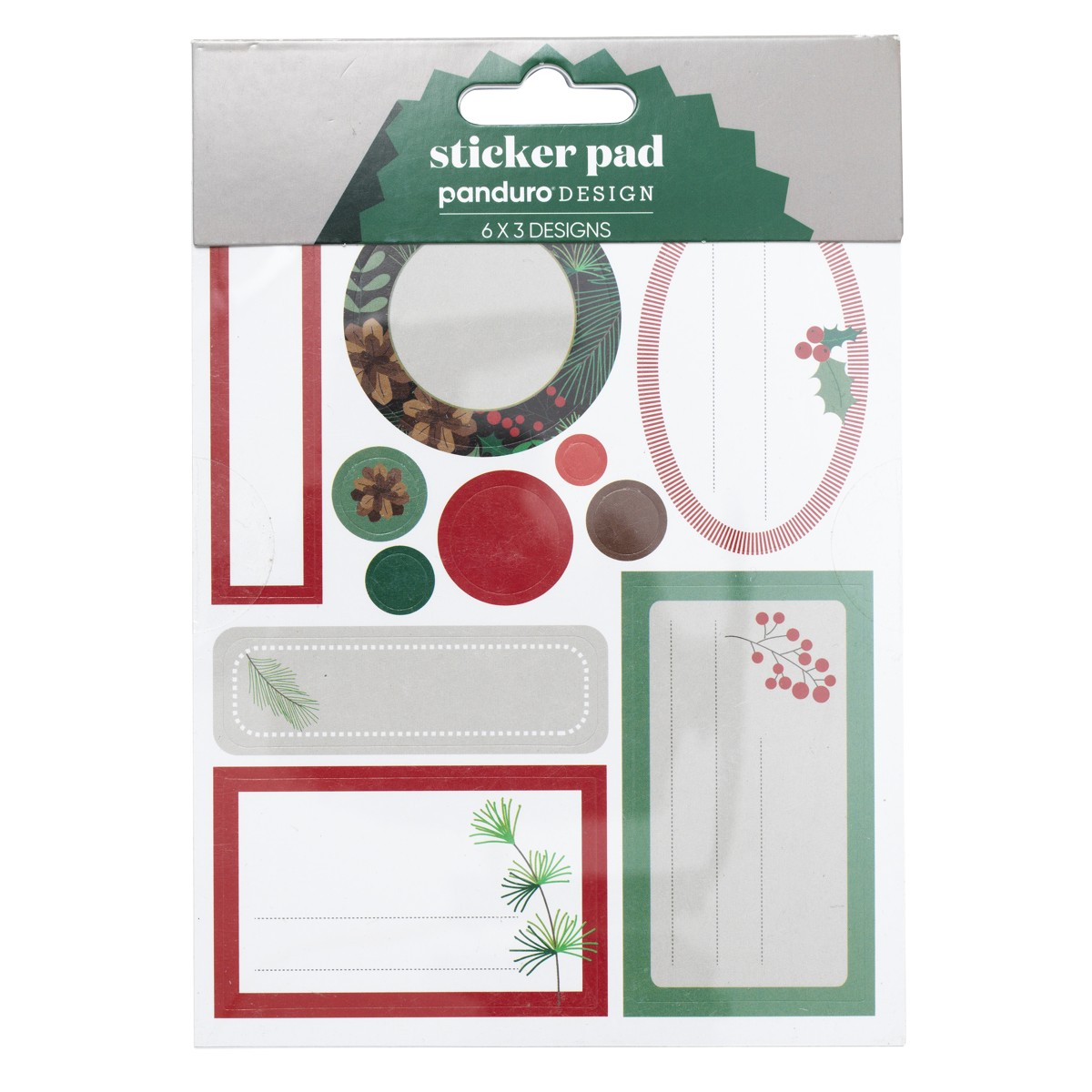 Panduro sticker pad - 18 vellen - klassieke kerstlabels Panduro sticker pad - 18 vellen - klassieke kerstlabels - Afbeelding 1