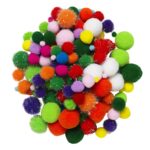 Pompons - 150 stuks - vrolijk