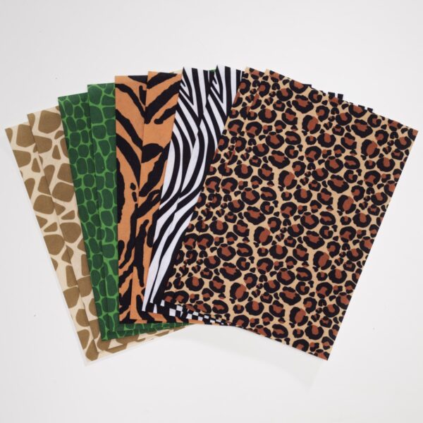 Dun vilt - 20x30 cm - 10 stuks - dierenthema - Afbeelding 1