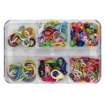 Sieraden onderdelen set - 144 stuks - vrolijke kleuren