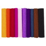 Crêpepapier set - 10 stuks - donkere kleuren