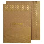 Decoratief karton - A4 - kraft/goud