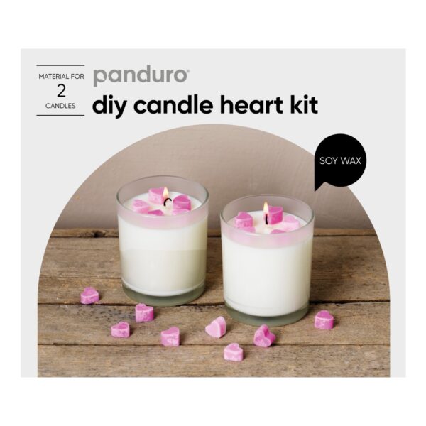 Panduro DIY kit - kaarsen - Soy Hearts - Afbeelding 1