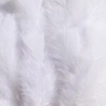 Veren op staaldraad - 5x 3 stuks - wit