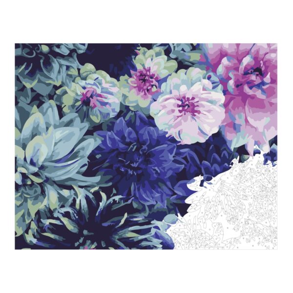 Schilderen op nummer - bloemen - Afbeelding 1
