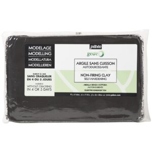 Luchtdrogende klei - 1,5 kg - zwart