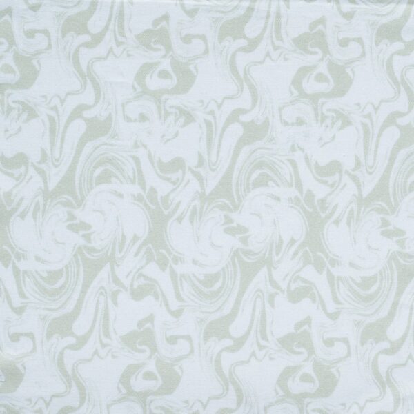 Stof katoen - 50x70 cm - swirl blauw - Afbeelding 1