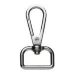 Karabijnhaak - 2,2x4,8 cm - zilverkleurig
