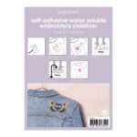 Wateroplosbaar borduurpapier - zelfklevend