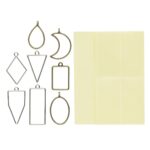 UV sieraden - metalen frames - 8 stuks