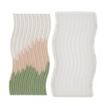 Siliconen gietmal - onderzetter gegolfd