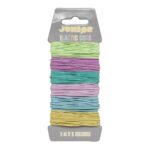 Elastisch koord - 6x 3 meter - pastel