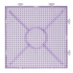 Panduro strijkkralen - onderplaat vierkant - lila