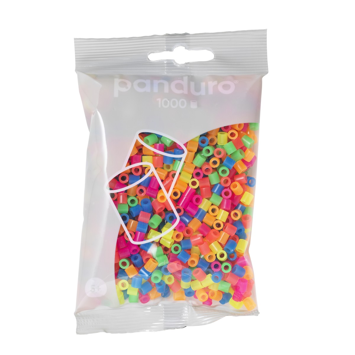 Panduro strijkkralen - 1000 stuks - 65 mix neon Panduro strijkkralen - 1000 stuks - 65 mix neon - Afbeelding 1