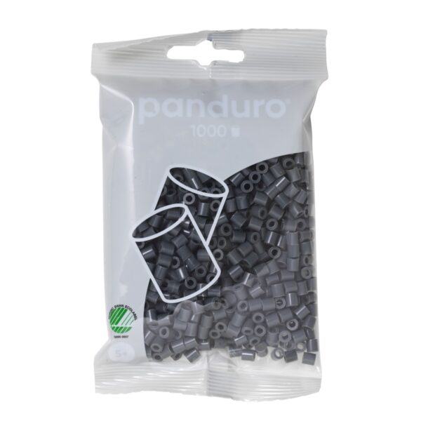 Panduro strijkkralen - 1000 stuks - 71 dark grey - Afbeelding 1