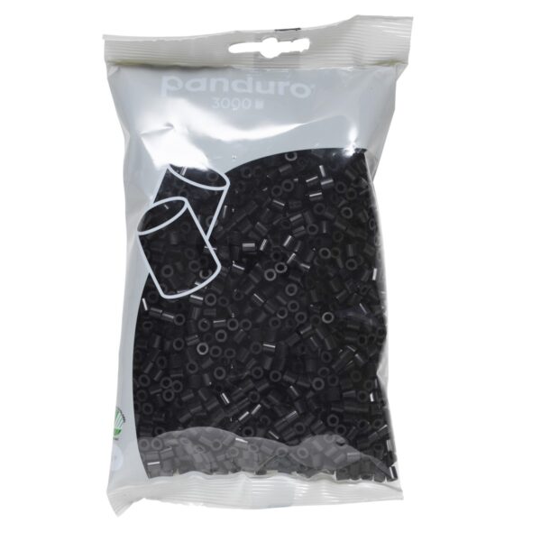 Panduro strijkkralen - 3000 stuks - 103 black - Afbeelding 1