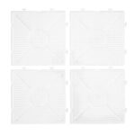 Panduro strijkkralen - onderplaten vierkant - 4 stuks