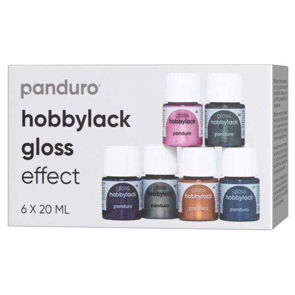 Hobbylak glans set - 6x 20 ml - metallic - Afbeelding 1