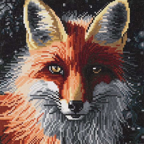 Diamond painting kit - 30x30 cm - rode vos - Afbeelding 1