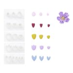 Uitsteekvormen klei - 5 stuks - bloemblaadjes