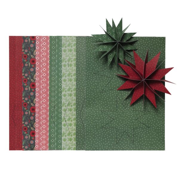 DIY set - papieren kerststerren - Afbeelding 1