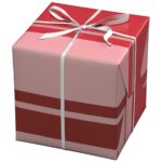 Cadeaupapier - 10 meter - rood/roze strepen