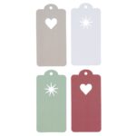Cadeaulabels - 40 stuks - hart/ster