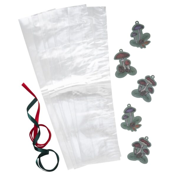 Plastic zakken met labels - 6 stuks - Afbeelding 1