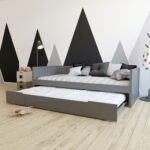 Bedbank Leonard BLN-kids Antraciet 90x200 incl. Onderbed