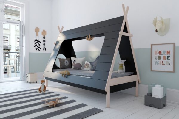 Kinderbed BLN Kids Tipi Black - Afbeelding 1