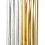 Kaarsjes - 16 stuks - goud en zilver